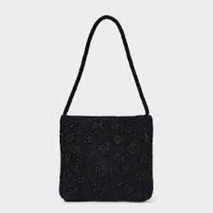 A New Day NWT Beaded Heart Flat Shoulder Bag